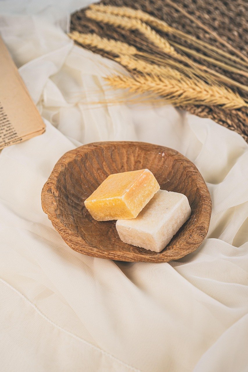 soap, soap cube, wellness, spa, relaxation, wash, odor, dried flowers, newspaper, lifestyle